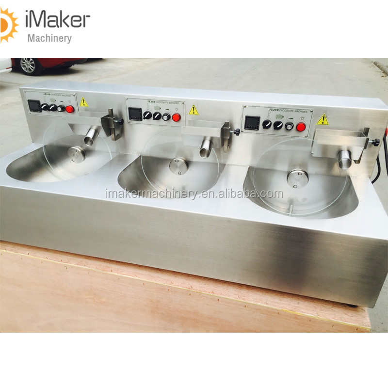 Commercial capacité différente tempérer le chocolat machine pour vente
