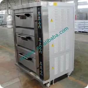 deck gas oven with steam and stone commercial electric industrial deck oven for pizza bread cakes and cookies