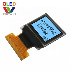 0.66 pouces 0.66 ''0.66 pouces Blanc/Bleu couleur 4 fils SPI I2C multi-interface <span class=keywords><strong>oled</strong></span> d'affichage micro UG-6448KSWEG03 avec DCDC à l'intérieur - Product Image 3