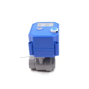 Original Factory 12VDC Irrigation 2 Way und 3 Way Motorized PVC Electric Ball Valve