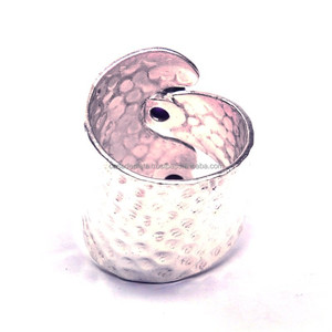 Round Shape <b>Amethyst</b> Gemstone 925 Sterling Silver Handmade Designer <b>Ring</b> Jewelry Wholesale Manufacturer - Product Image 3