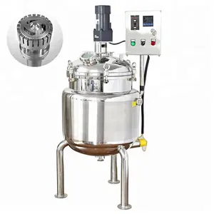 Ghee And Butter Steel Vacuum Tank High Speed Shearing Emulsifying Homogenizer Food Beverage Dissolving Dispersing Batch Mixer