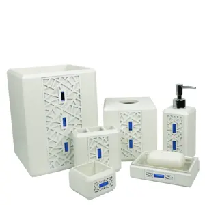 Fornecedor chinês conjunto de banheiro em mármore acessórios de banheiro produtos de banheiro de hotel