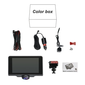 Cámara para Auto 360° Panorámica, Cámara Dual <span class=keywords><strong>DVR</strong></span> con Monitor de Estacionamiento - Product Image 6