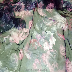 <span class=keywords><strong>Tissu</strong></span> en <span class=keywords><strong>organza</strong></span> de soie 100% <span class=keywords><strong>imprimé</strong></span> numérique 6 mm - Product Image 5