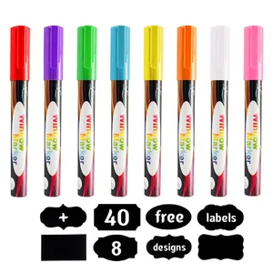 HOT SELLing Liquid Chalk Ink EBay markers,DIY art painting liquid chalk marker, easy dry washable glass marker pen