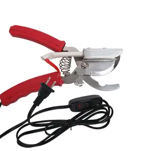 Pig Electric Heating Factory Price Cutting Tail Plier Clamp Red Handle Stainless Cut Pincer Bloodless Scissor