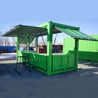Stand de restaurant préfabriqué en conteneur de restauration rapide de style européen pour une utilisation en hôtel