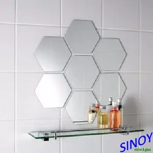 Wall Decorative Mirrors Wall Decoration Art Deco Hexagon Mirror By China Silver Beveled Mirror Tiles