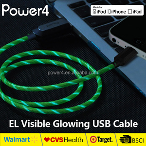 8 broches éclairée usb câble pour <span class=keywords><strong>iphone</strong></span> 5/5S/<span class=keywords><strong>5c</strong></span> de fait en chine FOURNISSEUR - Product Image 2