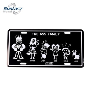 Placa de matrícula en relieve para decoración, recuerdo de Metal personalizado, OEM, China, venta al por mayor - Product Image 2