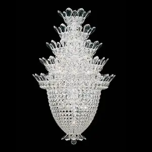 Modern Large <strong>Tree</strong> Shaped Mounted Crystal Wall Light Designer <strong>Lamps</strong> Indoor Luxury Artist Crystal Sconces Chrome Finish Wall <strong>Lamp</strong> - Product Image 1