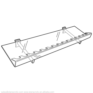 Soporte de Raquetas de <span class=keywords><strong>Tenis</strong></span> de Acrílico Transparente, Soporte de Almacenamiento de Raquetas de Squash de Acrílico, Soporte de Raquetas Deportivas para <span class=keywords><strong>Tienda</strong></span> - Product Image 3