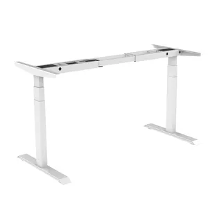 Dual motor Dual motor Electric Height Adjustable Standing Desk Frame Heavy Duty Steel Stand Up Desk for Smart office