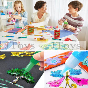 غراء سائل شفاف متعدد الألوان, غراء سائل قابل للغسل بألوان متنوعة - Product Image 2