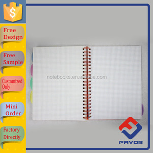 Su misura a buon mercato stampato copertura di larghezza collegio governato copertura di <span class=keywords><strong>plastica</strong></span> a <span class=keywords><strong>spirale</strong></span> notebook - Product Image 5