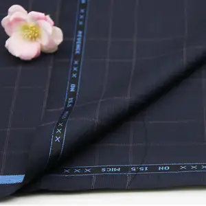 畅销批发男孩和男装意大利羊毛精纺编织西装面料 - Product Image 1