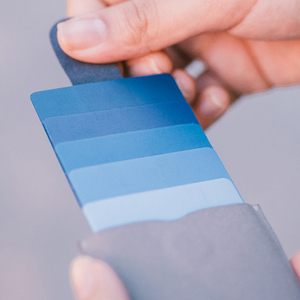 Portefeuille <span class=keywords><strong>DAX</strong></span> de deuxième génération, en cascade, paquet de cartes à tirer, Mini dégradé, fin, multi-cartes, unisexe, utilisation intelligente - Product Image 3