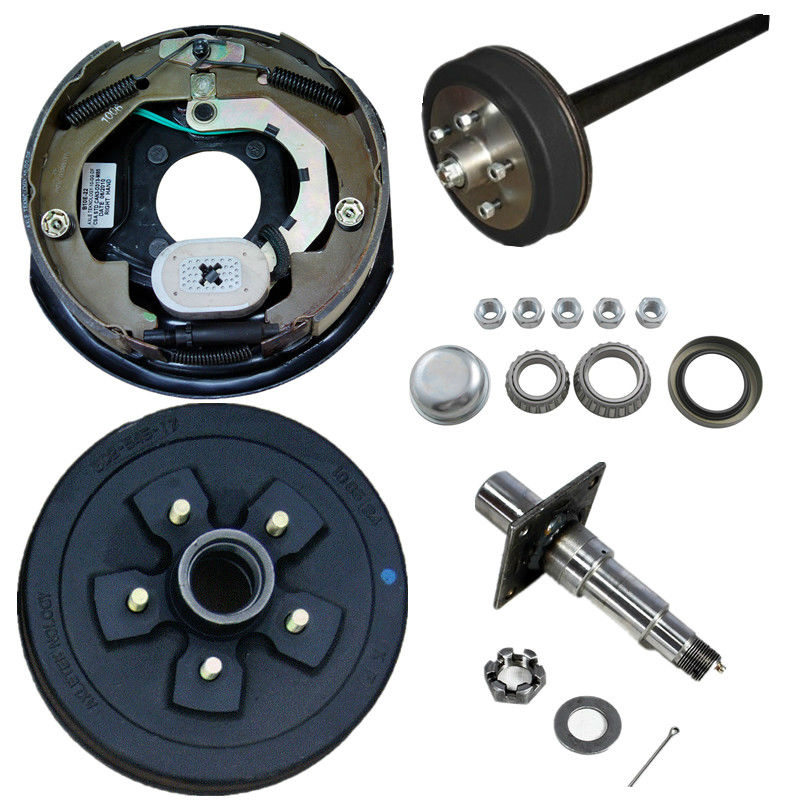 Электрический тормозной барабан с откидной осью для прицепа/лошади Caplity 3000 кг