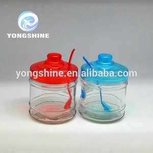 Venta al por mayor especias frasco de vidrio, sal tarro de almacenamiento con la cuchara y tapa - Product Image 1