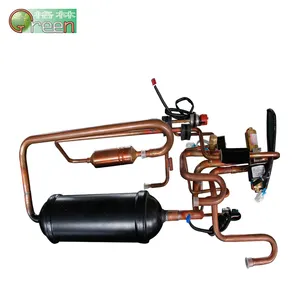 分体式空调铜管称为四通阀组件可作为空调零件工业OEM绿色