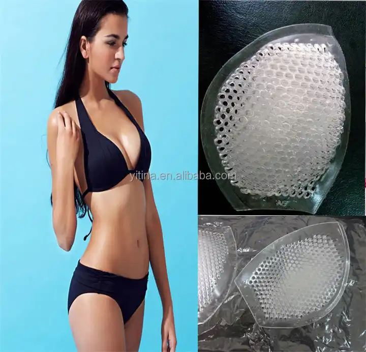 Honeycomb -shaped Swimsuit Silicone Bra Insert BI22 Silicone Gel