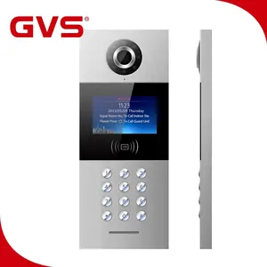 האחרון מפעל מכירה GVS H סדרת חוט פעמון TCP/IP וידאו דלת טלפון צג POE וידאו אינטרקום מערכת עבור וילה דירה
