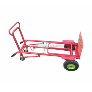 Chariot de rangement pliable <span class=keywords><strong>3</strong></span> en <span class=keywords><strong>1</strong></span> rouge <span class=keywords><strong>Convertible</strong></span>, accessoire rouge pour camion à main - Product Image 2
