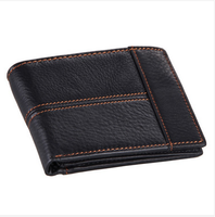 Dompet Pria Kulit Sapi Asli, Mode Splice Dompet Harga Dolar, Carteira Masculina