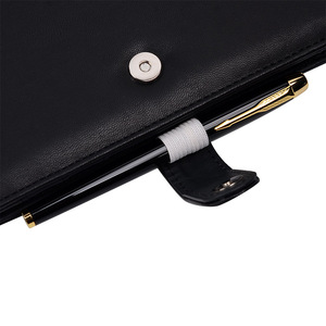 Leather A5 <strong>A6</strong> Personal Planner Agenda Refillable Organizer Black Journal <strong>Rings</strong> <strong>Binder</strong> - Product Image 5