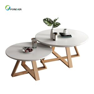 Nordic Solid Wood Coffee <strong>Table</strong> Modern Minimalist Round Mini Wood <strong>Table</strong> - Product Image 2