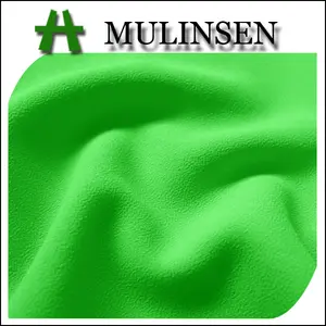 mulinsen 100% المنسوجات البوليستر قماش الشيفون مطرز النعناع الأخضر