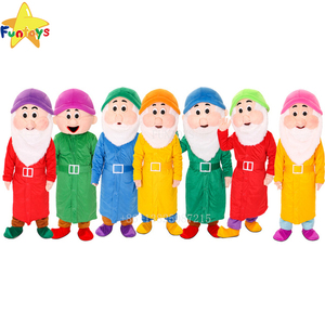 Funtoys CE les Sept Nains. Costume de mascotte de dessin animé de taille adulte pour l'événement de fête d'Halloween - Product Image 1