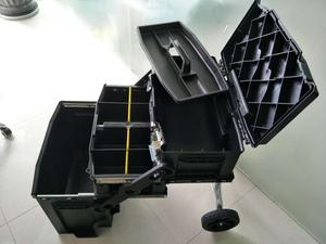 4-in-1 kunststoff werkzeug box kit Stanley Fatmax stil trolley stapelbar schublade werkzeug box warenkorb mit räder