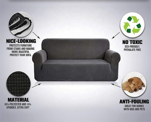 Spandex Slipcover Slip Resistant Universal Stretch <strong>Sofa</strong> <strong>Cover</strong> Protector Couch <strong>Cover</strong> Jacquard <strong>Sofas</strong> <strong>Covers</strong> <strong>for</strong> Kids Dogs Pets - Product Image 2