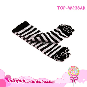 Factory Supply Wholesale Price Cheap Unique Black and White Stripes Kids <strong>Leg</strong> <strong>Warmer</strong> - Product Image 3