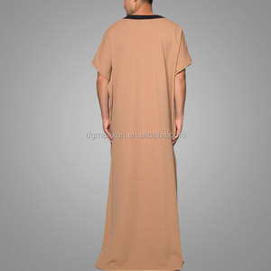 Ropa islámica del Abaya Jubah Manga Corta Yunus Daffah Ltima Árabe Thobe/Jubba Para Hombres - Product Image 3
