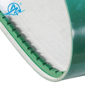 Groene Pvc Gegolfde Zijwand Transportband Speciale Verwerking Instelbare Snelheid Voor Productie Fabriek Baffle Toevoeging - Product Image 3