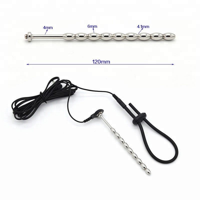 Male Chastity Machine Électrique Anal Urètre Penis Plug Sounding Civière Dilatateur Anal Plug Cathéter