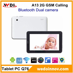 7 pouces. 2g appelant. tablet pc allwinner a13 double caméra, bluetooth, wifi, comprimé téléphone cellulaire - Product Image 1