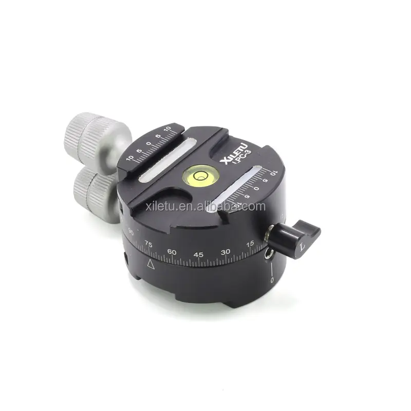 Xiletu LPC-3 360 degree Adjusting Platform Adapter Screw1/4'-3/8'inch For Arca Manfrotto Gitzo tripod Panoramic Ball Head Clamp