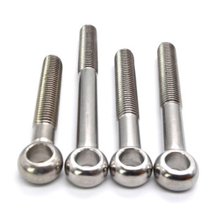 Boulon à œil plat <span class=keywords><strong>pivotant</strong></span> à demi-filetage en acier au carbone de qualité 8.8 <span class=keywords><strong>M2</strong></span> M3 M4 M9 M30 M48 Din444 - Product Image 3