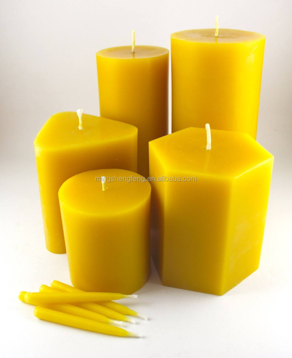 Cera de abelha de fabricação profissional, cera amarela orgânica a granel para fabricação de velas