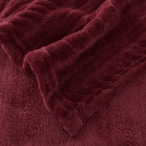 De China, venta al por mayor Jacquard sólido super caliente barato suave <span class=keywords><strong>y</strong></span> con la reina o Rey tamaño de manta de <span class=keywords><strong>lana</strong></span> - Product Image 4