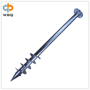 フランジプレート付きWBQスチールグラウンドスクリューパイル - Product Image 4