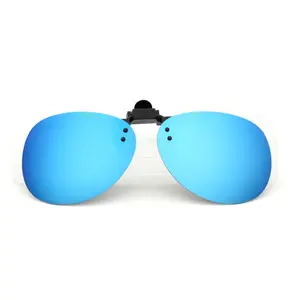 fashion women men STOCK Polarized Clip On glasses Sunglasses lens with Free Case