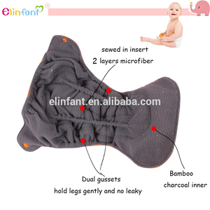 2017 Elinfant nueva impresión de carbón de bambú lavable venta caliente pañales para bebés recién nacidos - Product Image 3