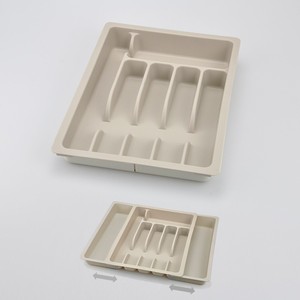 Bandeja de cubiertos de plástico de Color negro cuadrado de extensión de Venta caliente - Product Image 3