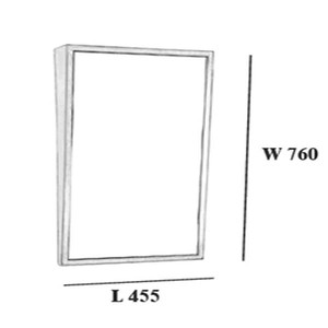 Miroirs de salle de bain avec cadre, mitigeurs en nickel et acier inoxydable brossé, vente directe d'usine - Product Image 3