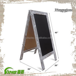 Wooden blackboard with stand , a-stand A-frame blackboard , blackboards for restaurants - Product Image 4